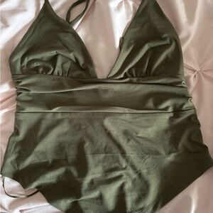 Garage Kalamata Plunge Halter Top